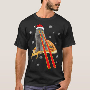 Camiseta Gato Con Ojos Láser Navidades Graciosos De Gato Pi