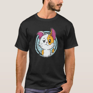 Camiseta Gato con orejas grandes se ve escéptico