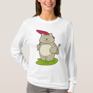 Camiseta Gato con paraguas