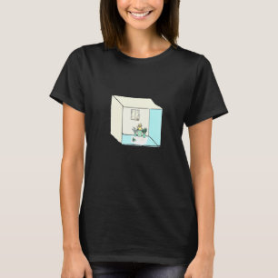 Camiseta Gato Con Plantas En Una Caja