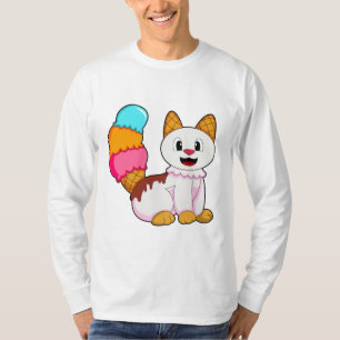 Camiseta Gato con Popsicle