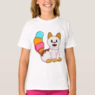 Camiseta Gato con Popsicle