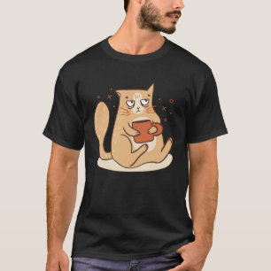 Camiseta Gato con tazas de té para niños hombres