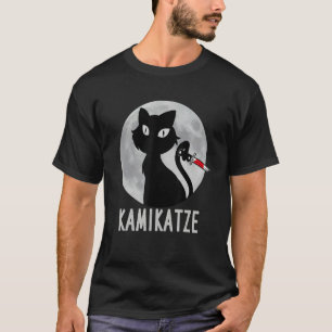 Camiseta Gato con un gato de camello en la luna