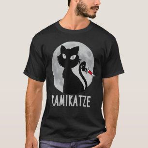 Camiseta Gato con un gato de camello en la luna