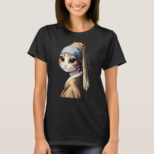 Camiseta Gato con una Perla