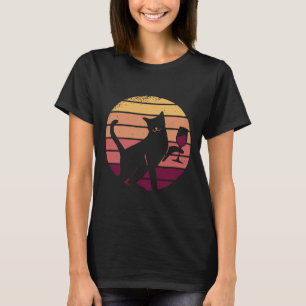 Camiseta Gato Con Vidrio Para Fiesta De Alcohol Y Animal