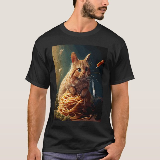 Camiseta Gato Conejo Espaguetis (Anverso)