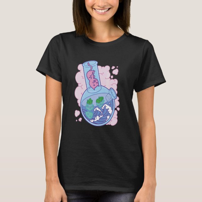 Camiseta Gato conjunto Waves Bong (Anverso)