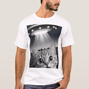 Camiseta Gato conocer OVNI