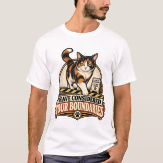 Camiseta Gato Considera Tus Límites