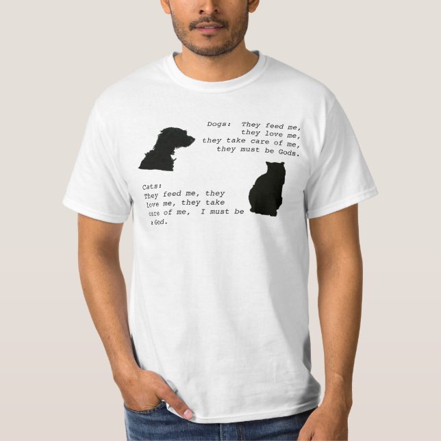 Camiseta Gato contra perro (Anverso)