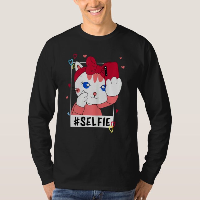 Camiseta Gato coreano adorable (Anverso)