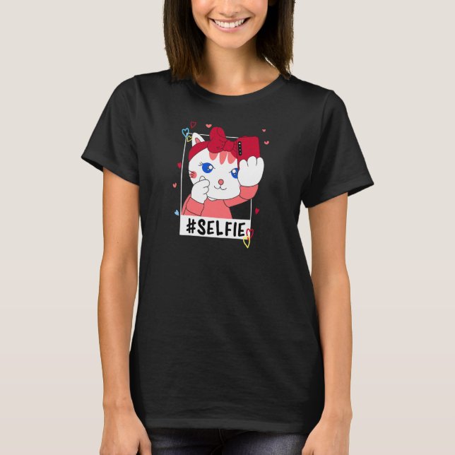 Camiseta Gato coreano adorable (Anverso)