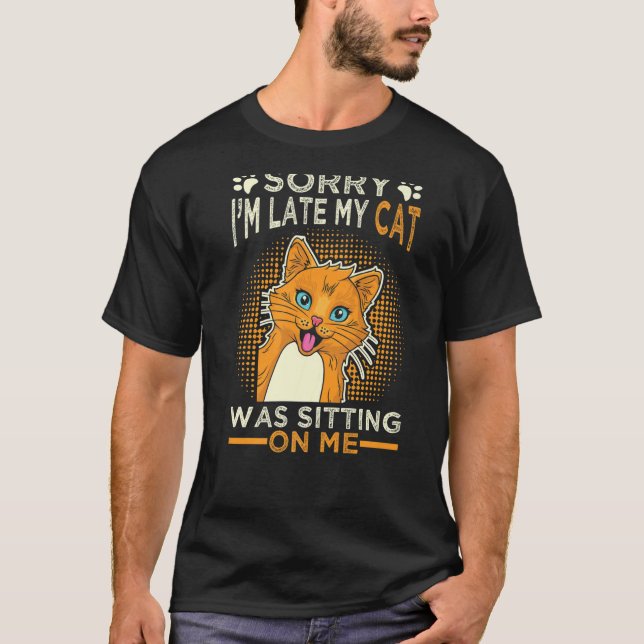 Camiseta Gato Corto Para Hombres Mujeres Gato Chiste Gatito (Anverso)