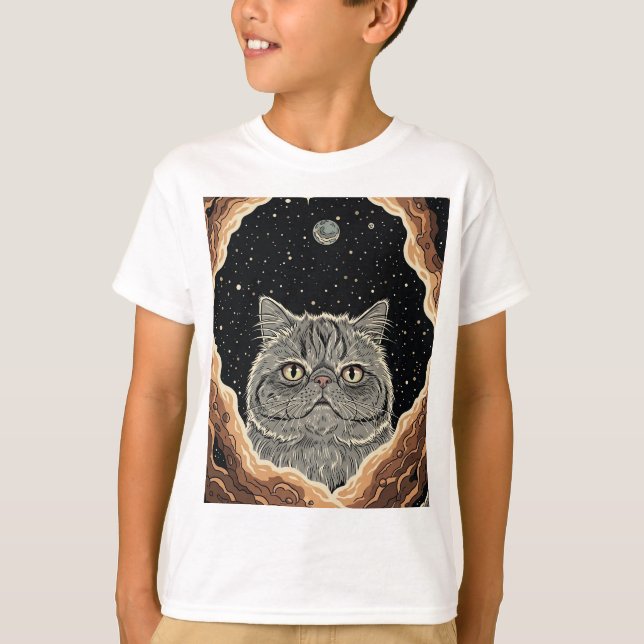 Camiseta Gato Cósmico (Anverso)