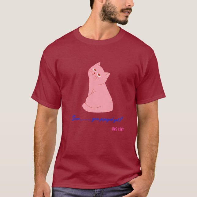 Camiseta Gato cristiano sarcástico (Anverso)