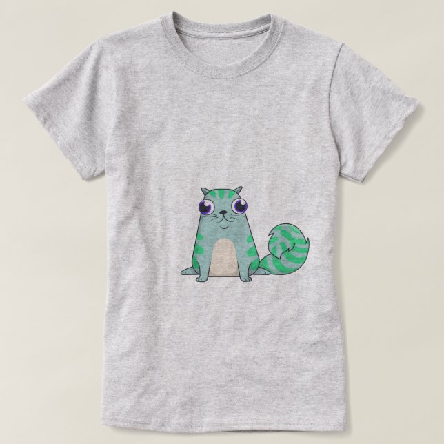 Camiseta Gato CryptoKitties de Alicia (Diseño del anverso)