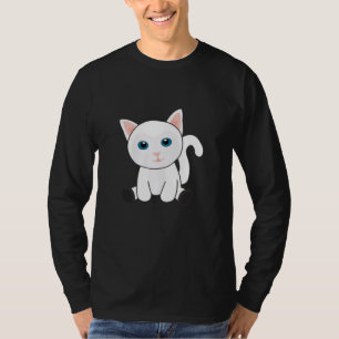 Camiseta Gato Cute Gatito Gatos Blancos Cute Animales