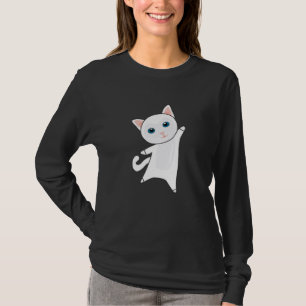 Camiseta Gato Cute Gatito Gatos Blancos Cute Animales