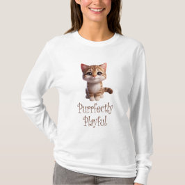 Camiseta Gato Cute Purfectamente Jugador