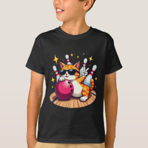 Camiseta Gato Cuto Con Sombrillas Gato Jugando Bolas Para H