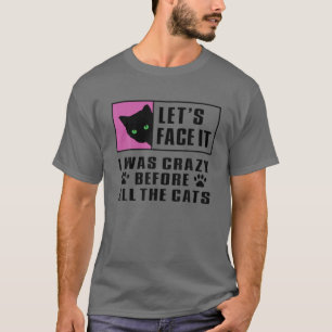 Camiseta Gato Dama, Gato Mamá, Loco Antes Que Todos Los Gat