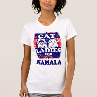 Camiseta Gato Damas de Kamala Fun Fieron Diseño Político