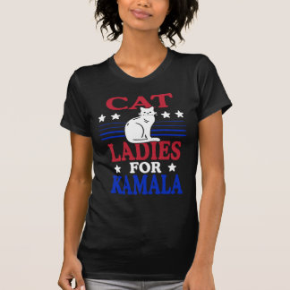 Camiseta Gato Damas de Kamala Fun Fieron Diseño Político