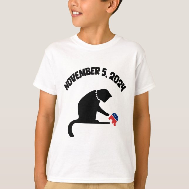 Camiseta Gato Damas De Kamala Harris (Anverso)
