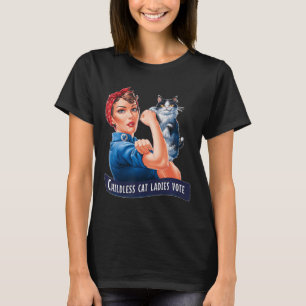 Camiseta Gato Damas Infantiles Votan A Rosie
