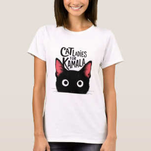 Camiseta Gato Damas Para El Divertido Gato De Kamala 2024 P