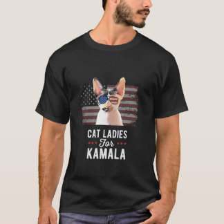 Camiseta Gato Damas para el gracioso presidente de Kamala e