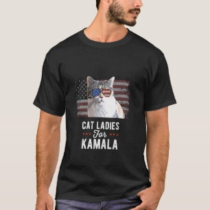 Camiseta Gato Damas para el gracioso presidente de Kamala e