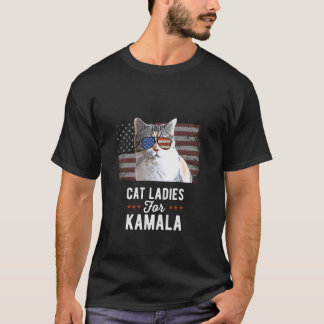 Camiseta Gato Damas para el gracioso presidente de Kamala e