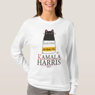 Camiseta Gato Damas para Kamala Harris 2024 - Gato Dama par