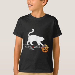 Camiseta Gato Damas Para Kamala Harris Funny Trump Hair 202