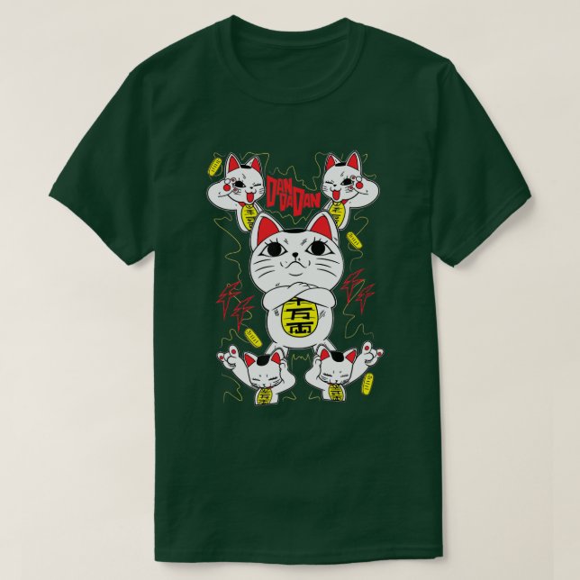 Camiseta Gato Dandadan Turbo Granny Cute Anime Manga Cat (Diseño del anverso)