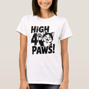 Camiseta Gato de 4 patas altas