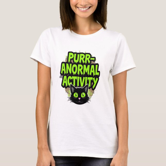 Camiseta Gato de actividad Purr-anormal (Anverso)