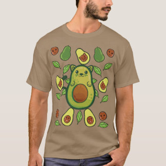 Camiseta Gato de aguacate