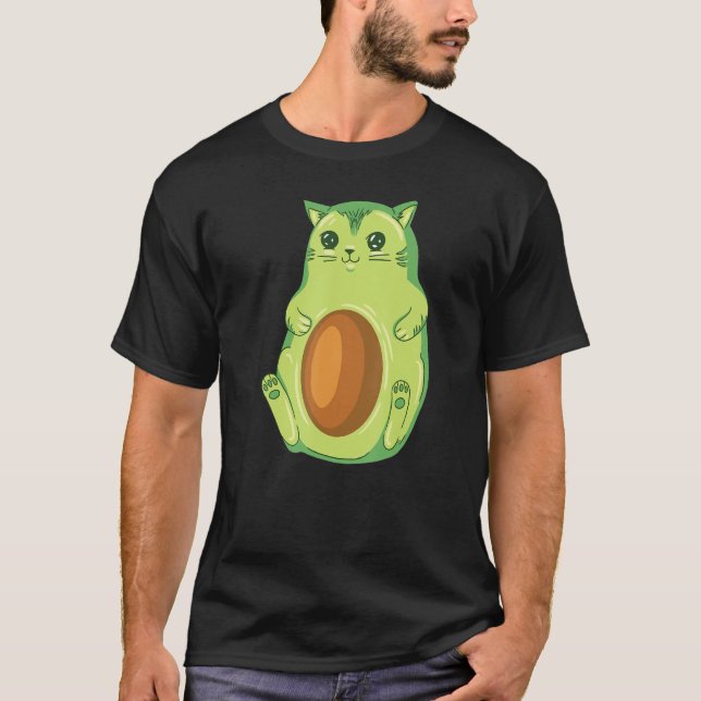 Camiseta Gato de aguacate (Anverso)