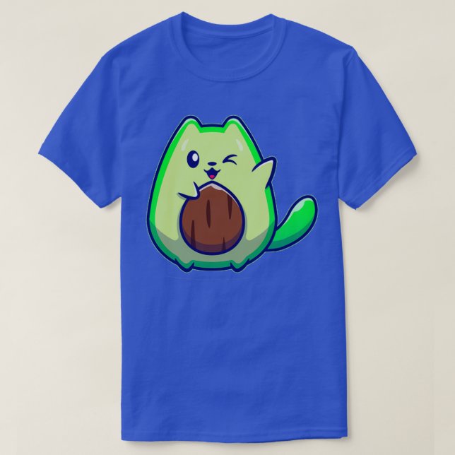 Camiseta Gato de aguacate (Diseño del anverso)