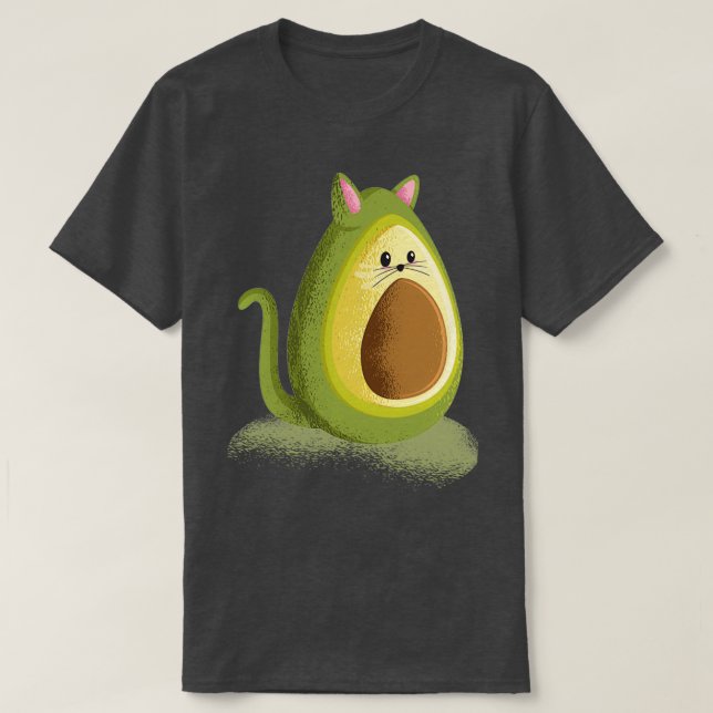 Camiseta Gato de aguacate 4 (Diseño del anverso)