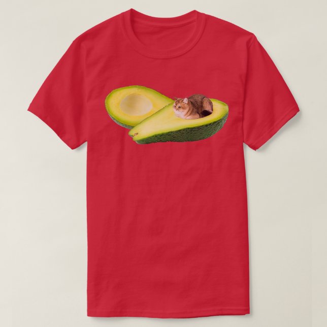Camiseta Gato de aguacate 6 (Diseño del anverso)