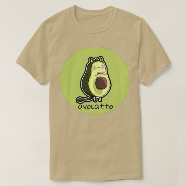 Camiseta Gato de aguacate 7 (Diseño del anverso)