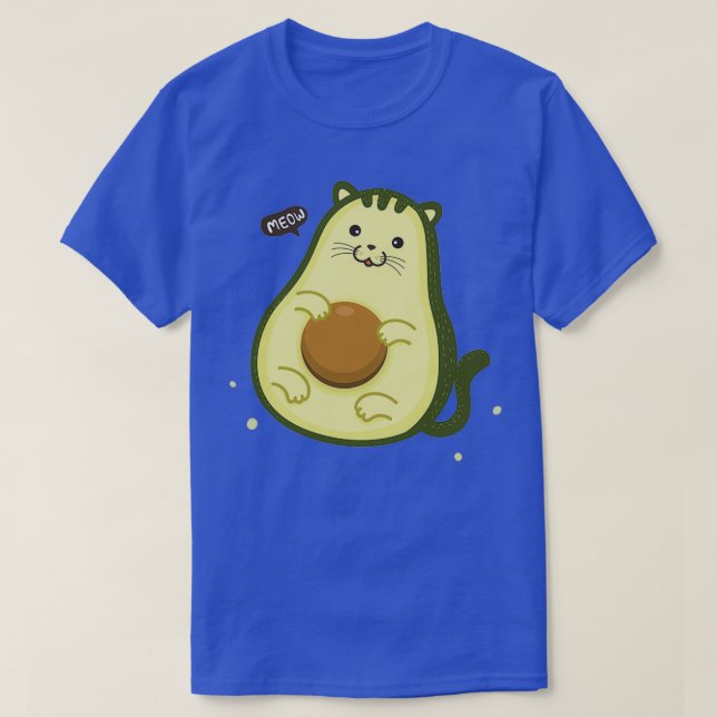 Camiseta Gato de aguacate cute avoCat (Diseño del anverso)