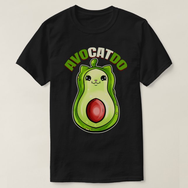 Camiseta Gato De Aguacate En Pursday (Diseño del anverso)