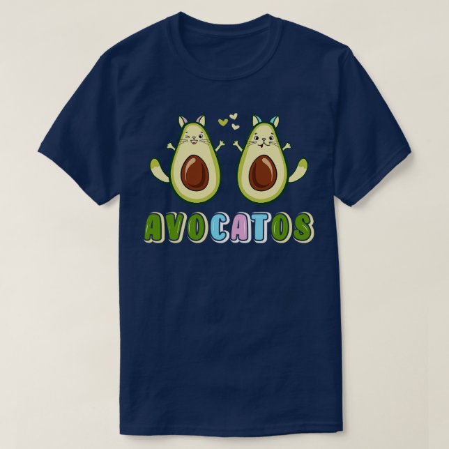 Camiseta Gato de aguacates lindo (Diseño del anverso)