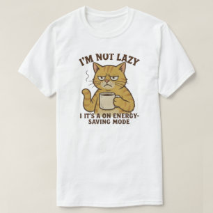Camiseta Gato de ahorro de energía
